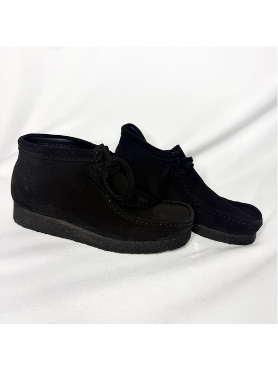 Clarks Shoes - Women's Clarks Originals Wallabee Black Suede Ankle Boots & Booties Size 7